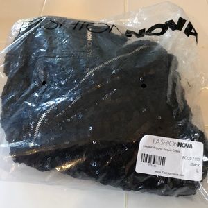 Black sequin Fashion Nova dress